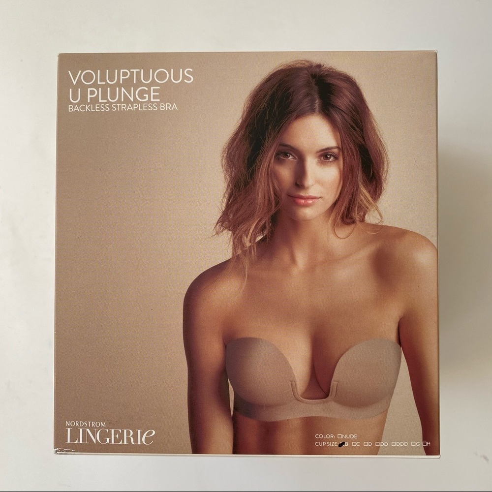 Voluptuous U Plunge Backless Strapless Bra B, C